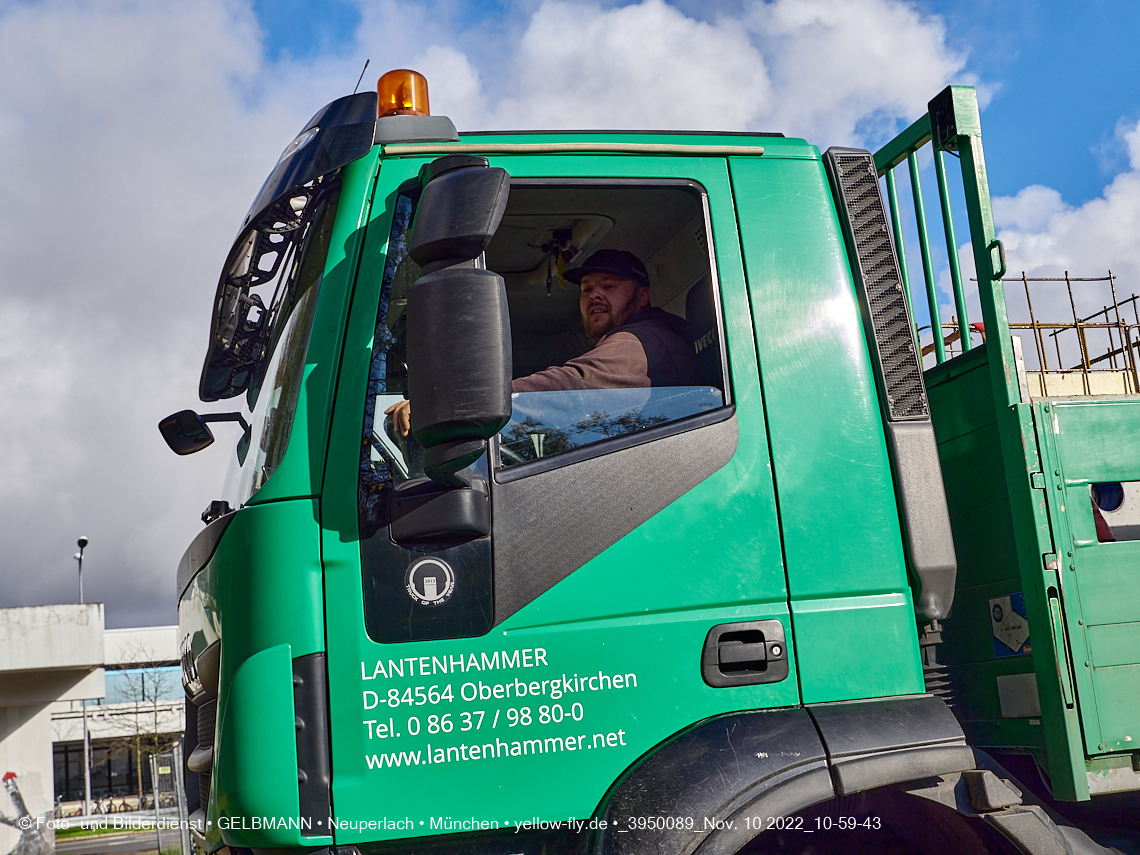 10.11.2022 - Baustelle an der Quiddestraße Haus für Kinder in Neuperlach
